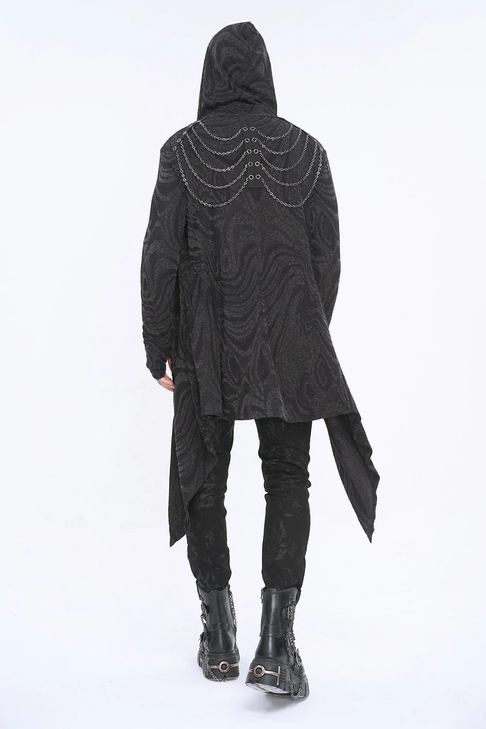 Chained Corrosion Hooded Cardigan - Image 6