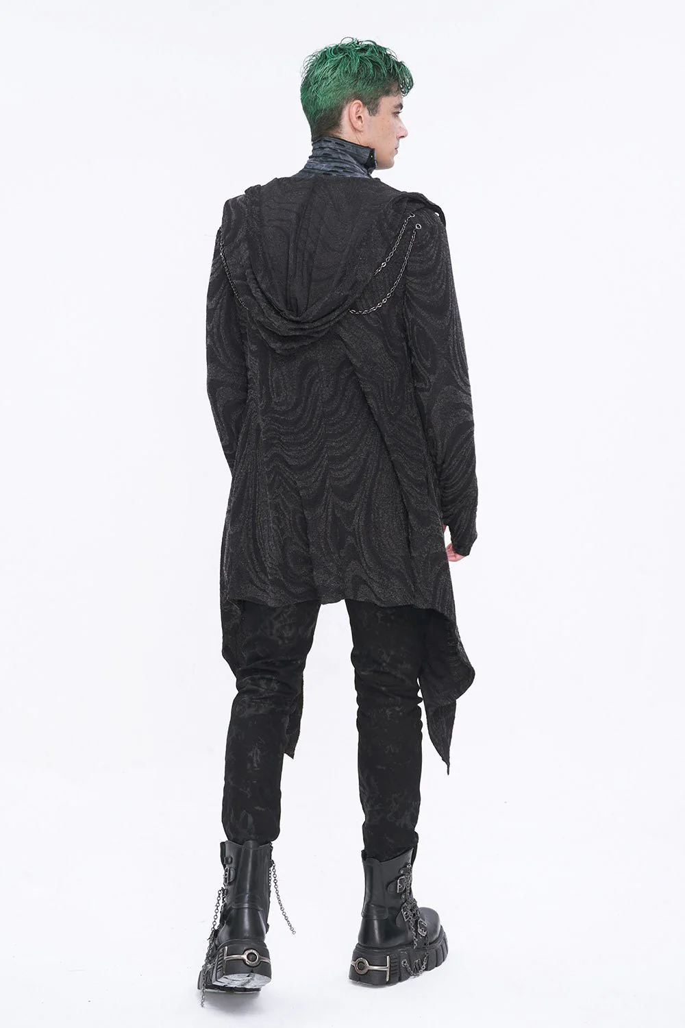 Chained Corrosion Hooded Cardigan - Image 7