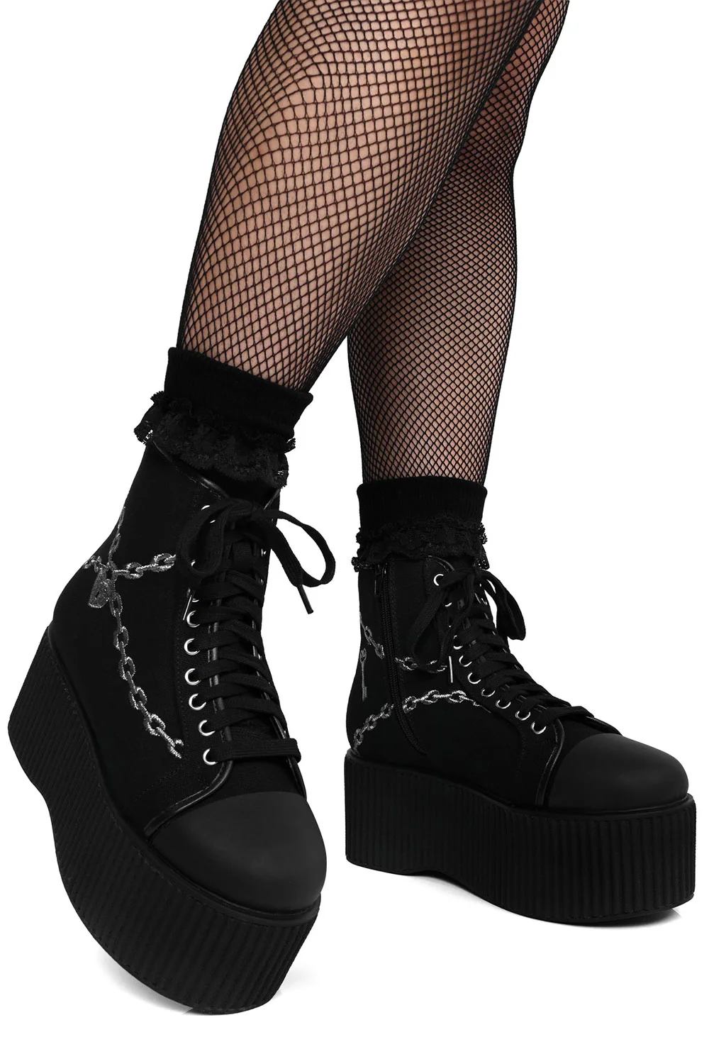 Chained Platform Sneakers - Image 4