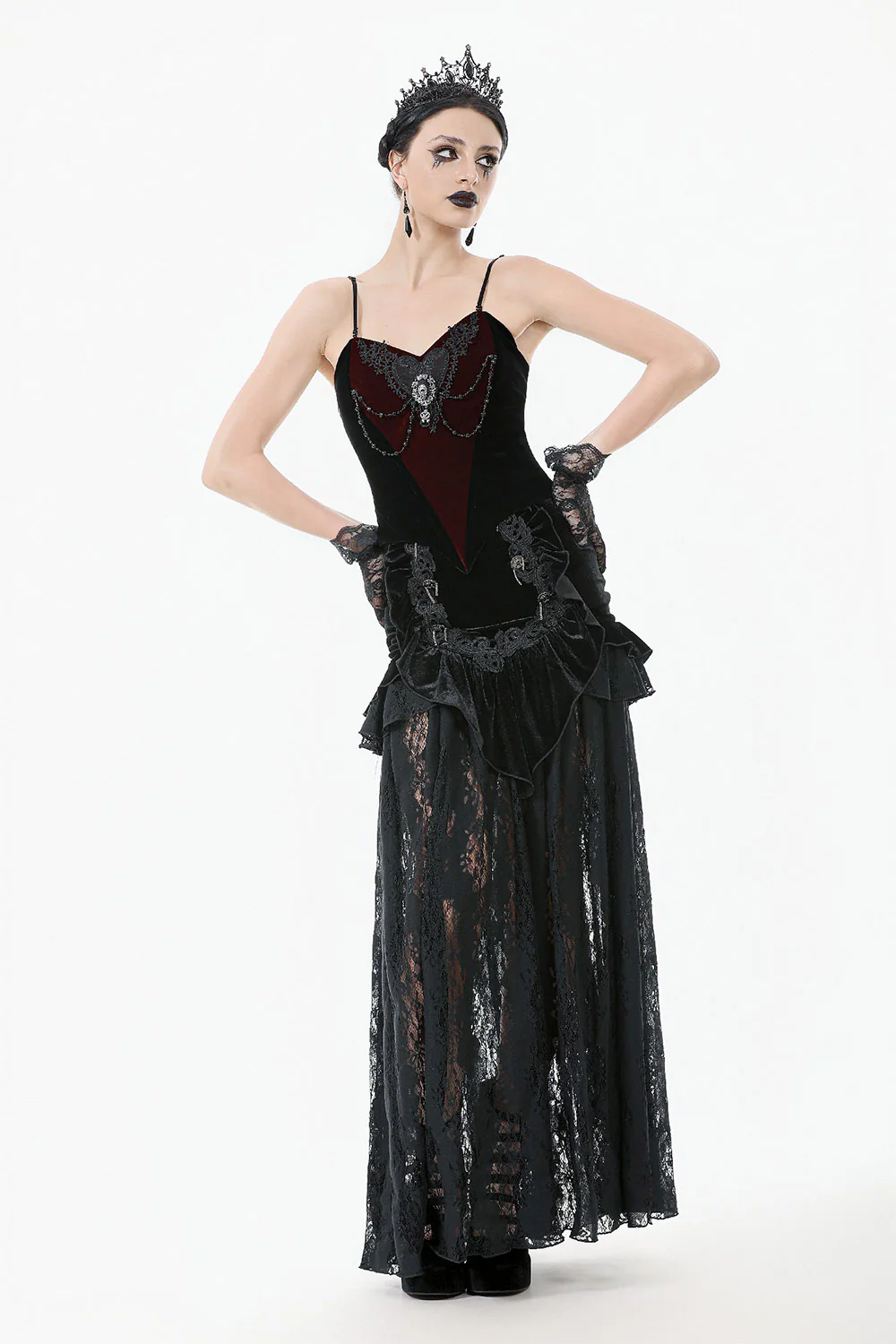 Château Noire Lace Maxi Skirt - Image 7