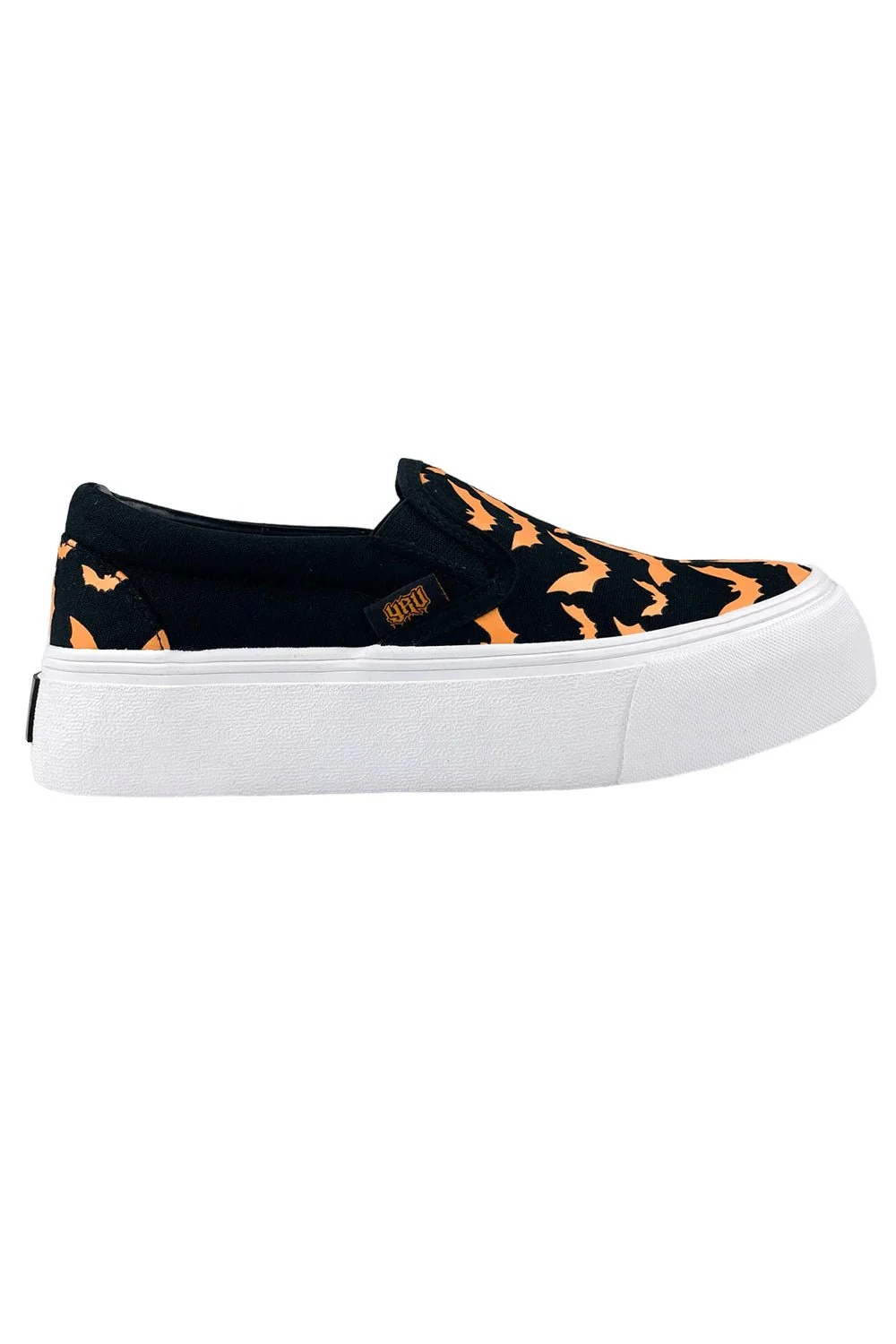 Chill Bat Platform Sneakers [BLACK/ORANGE] - Image 3