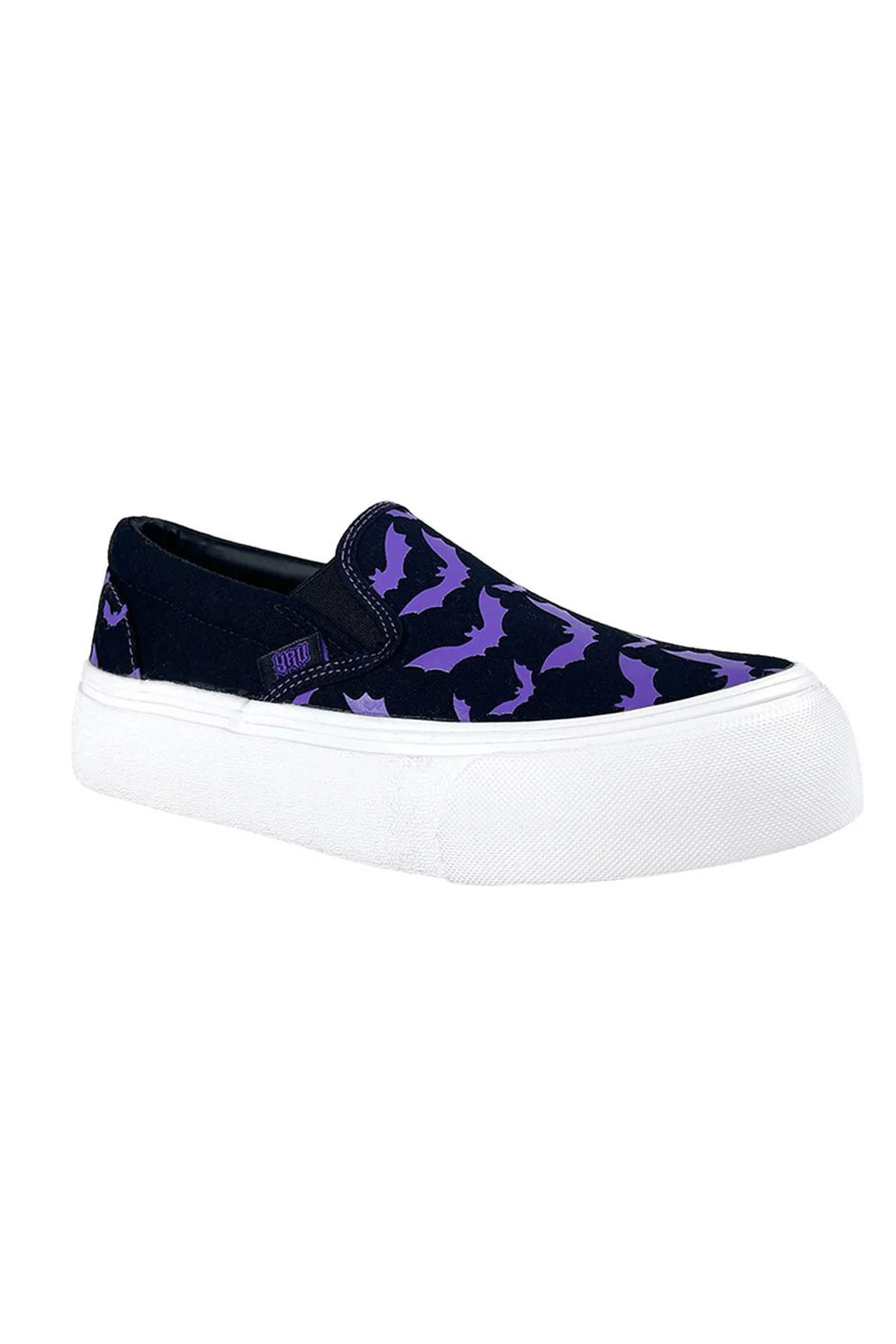 Chill Bat Platform Sneakers [BLACK/PURPLE] - Image 2