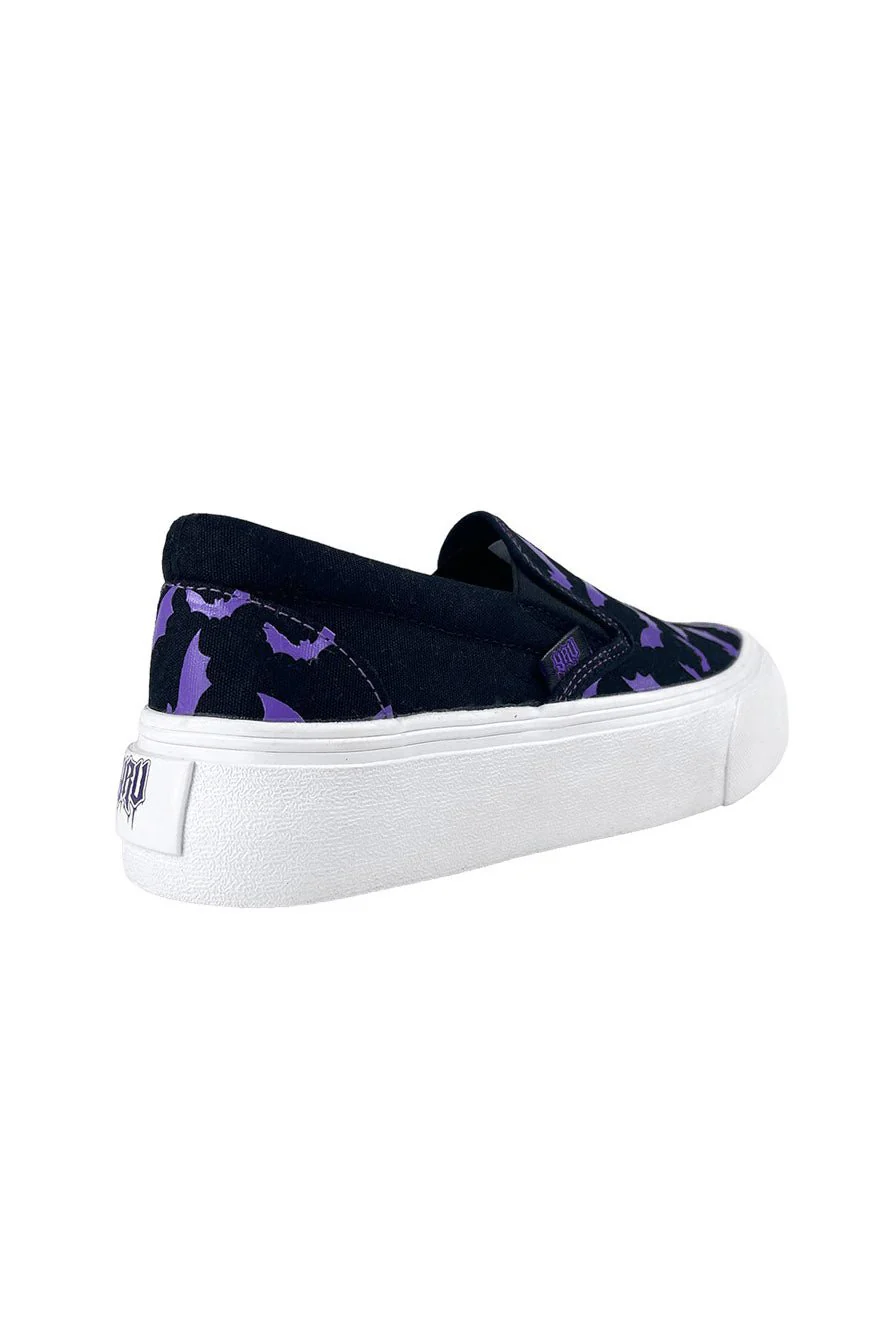 Chill Bat Platform Sneakers [BLACK/PURPLE] - Image 4