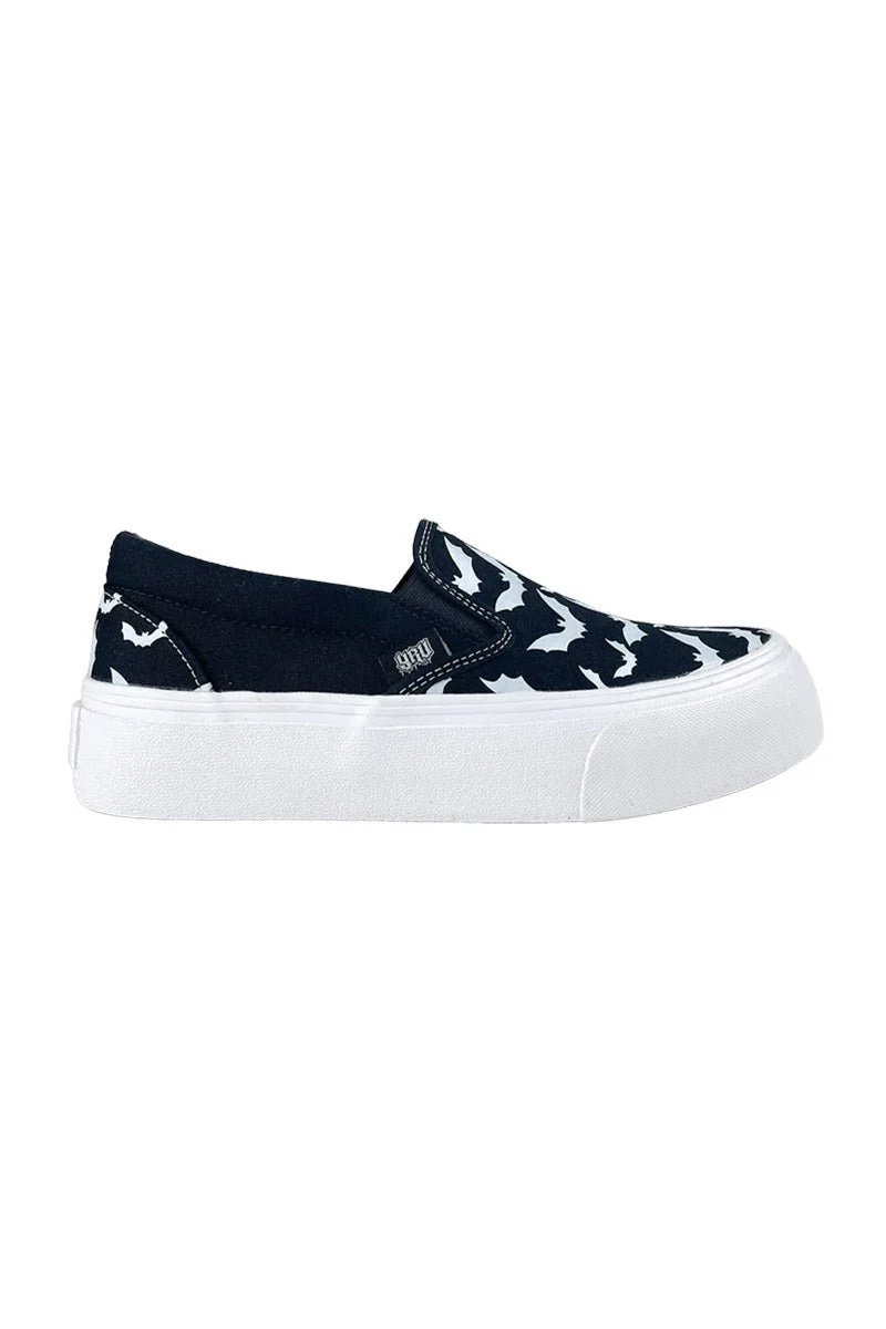 Chill Bat Platform Sneakers [BLACK/WHITE] - Image 4
