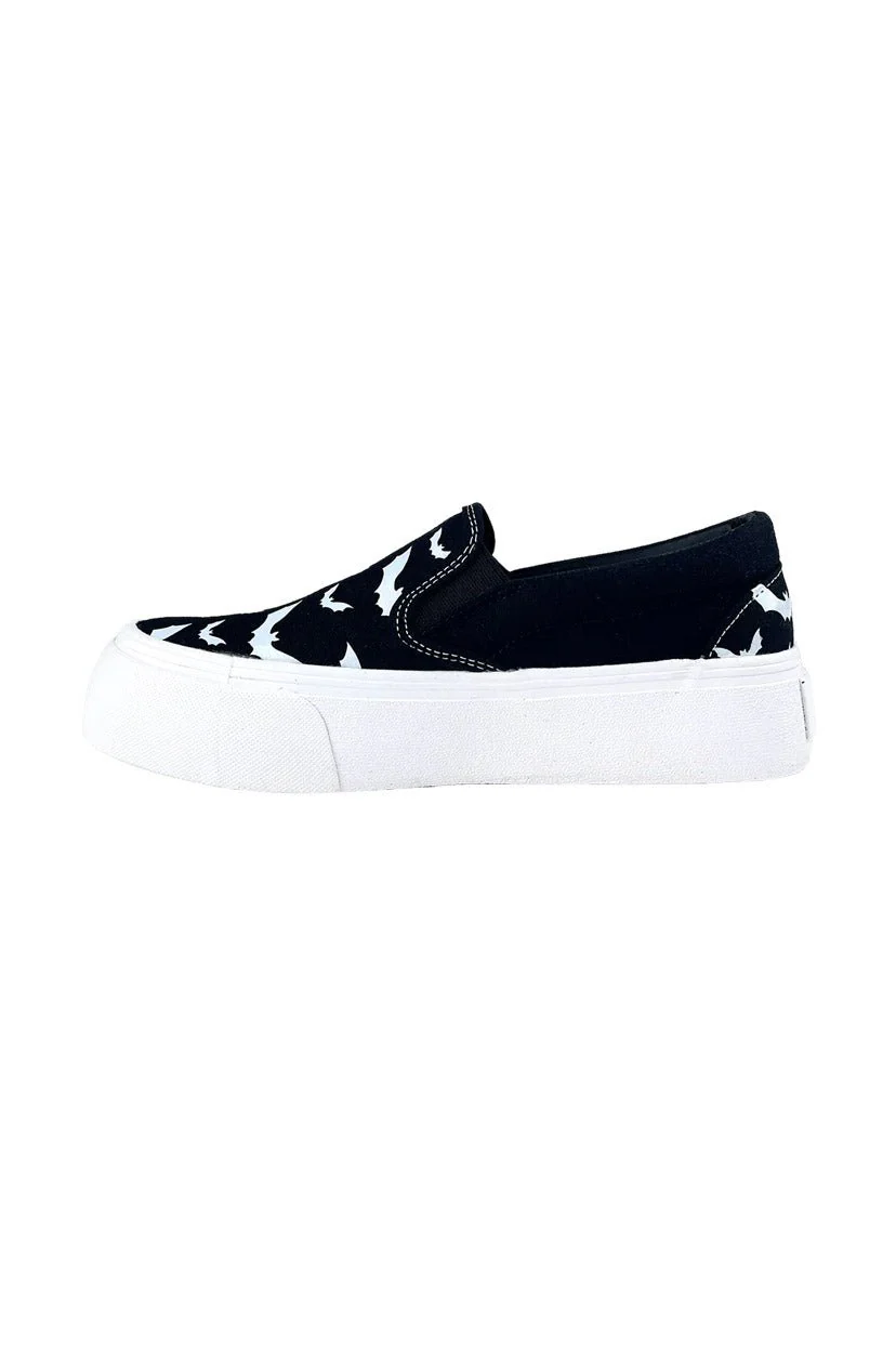 Chill Bat Platform Sneakers [BLACK/WHITE] - Image 7