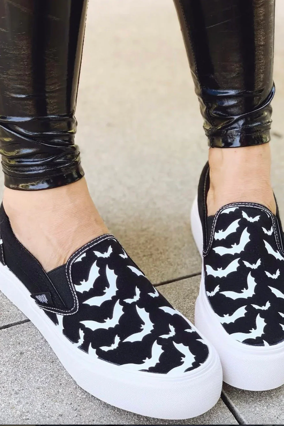 Chill Bat Platform Sneakers [BLACK/WHITE] - Image 8