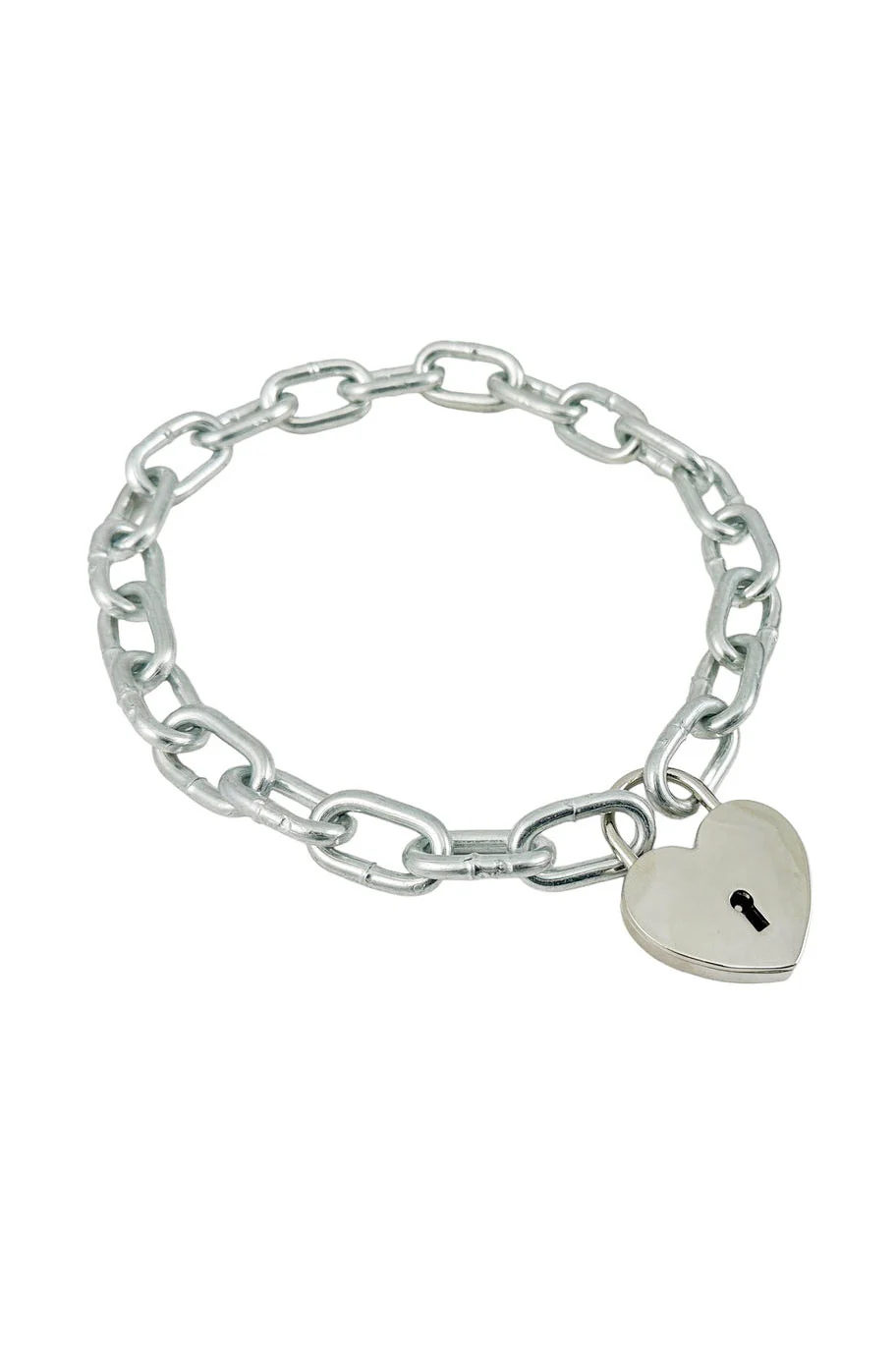 Chunky Chain Heart Padlock Choker - Image 4