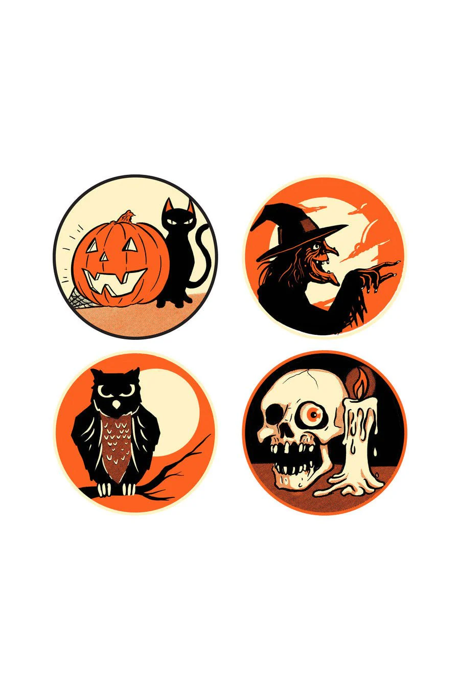 Classic Halloween Sticker Pack [4 Count] - Image 2
