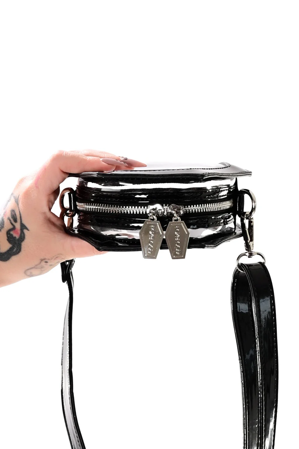 Clear Coffin Crossbody Bag - Image 3