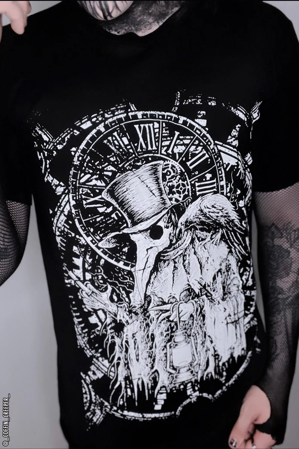 Clockwork Plague Doctor T-shirt - Image 2