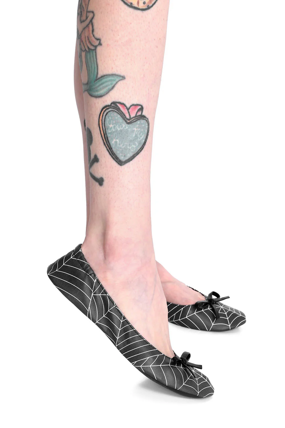 Cobweb Folding Flats [Black/White] - Image 3
