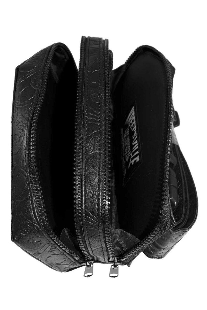Coffin Embossed Skull Hip Pouch - Image 7