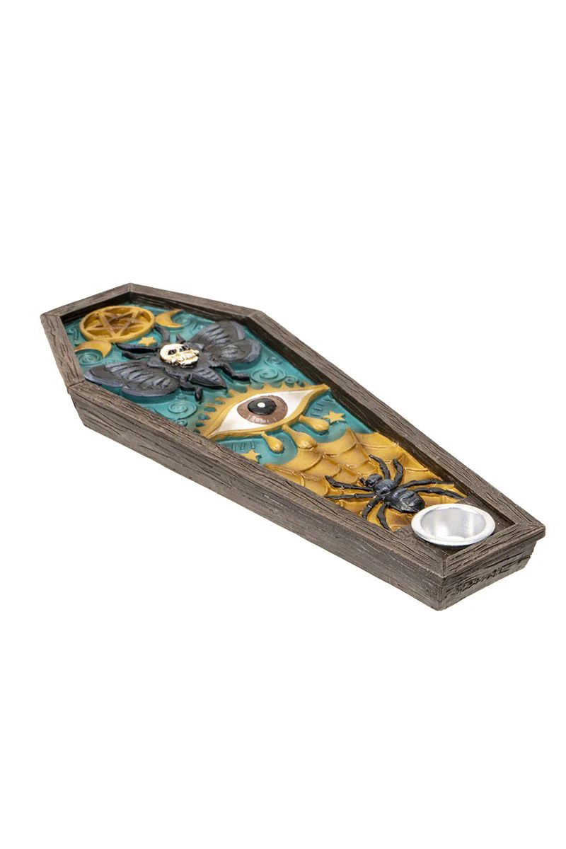 Moth Coffin Incense Burner - Image 3