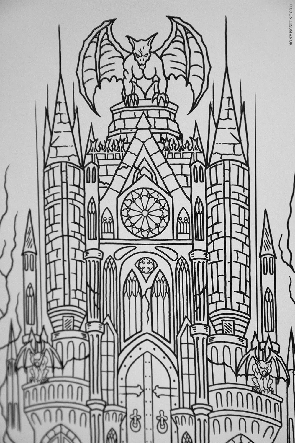 Comfy Goth Coloring Book For Adults - Image 10