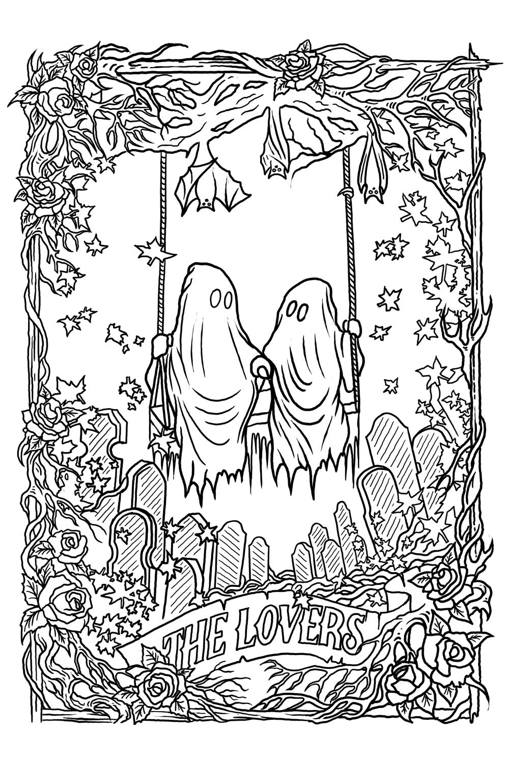 Comfy Goth Coloring Book For Adults - Image 4
