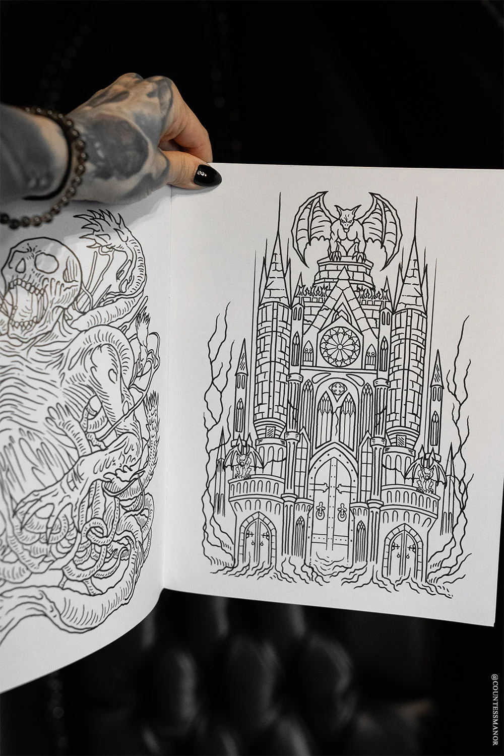 Comfy Goth Coloring Book For Adults - Image 9