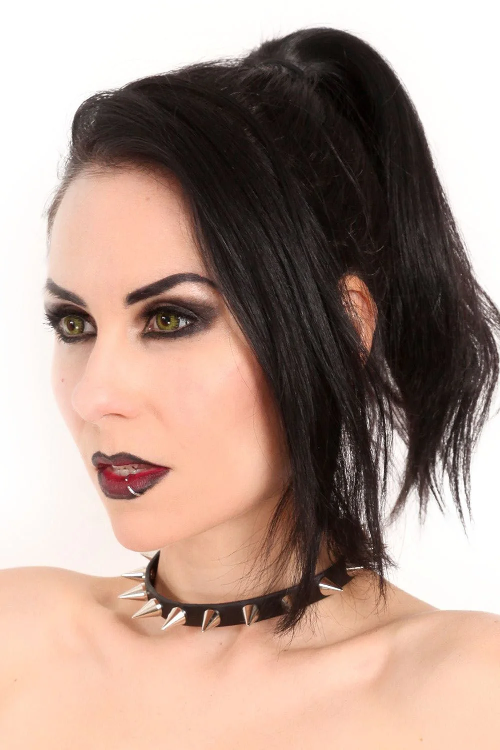 Cone Silver Spike Collar