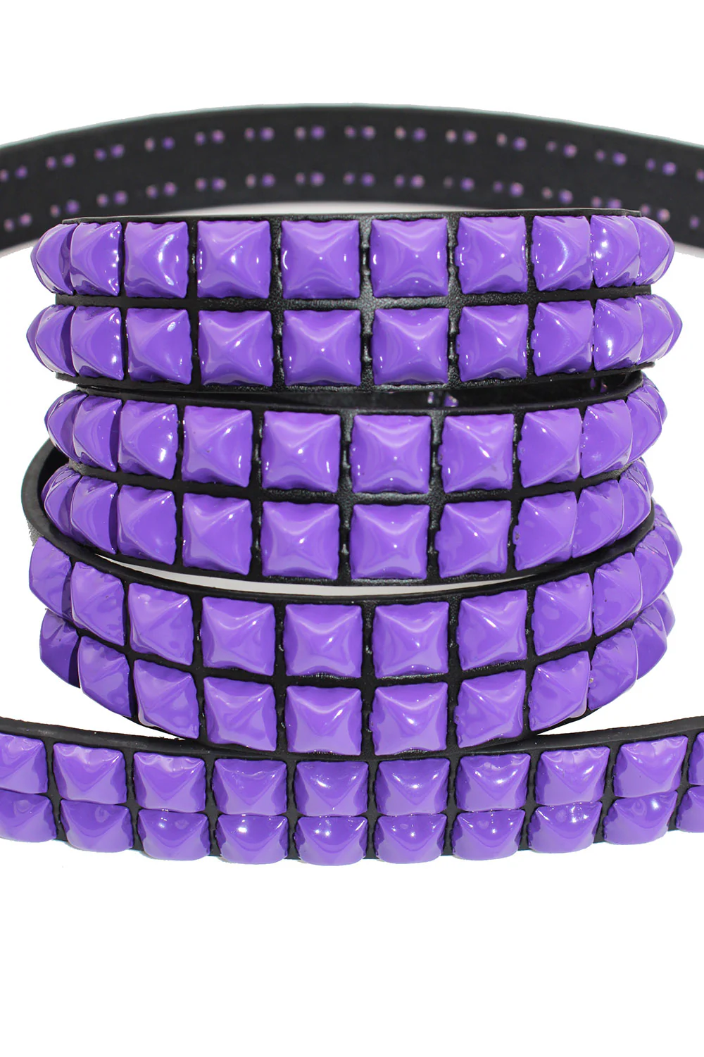 Punk Drunk Love Pyramid Stud Belt [VF PURPLE] - Image 3