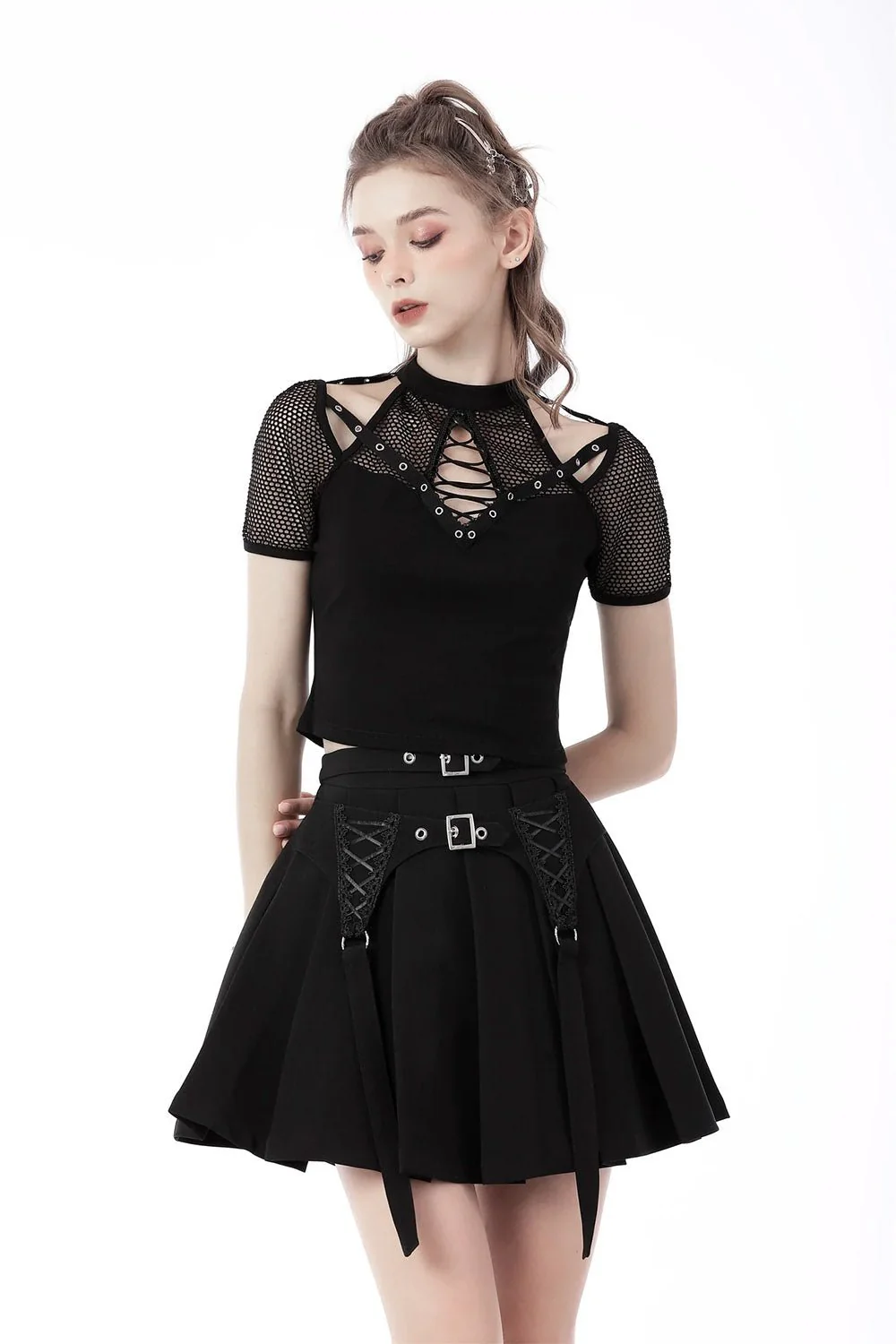 Corset Pleated Skirt - Image 2