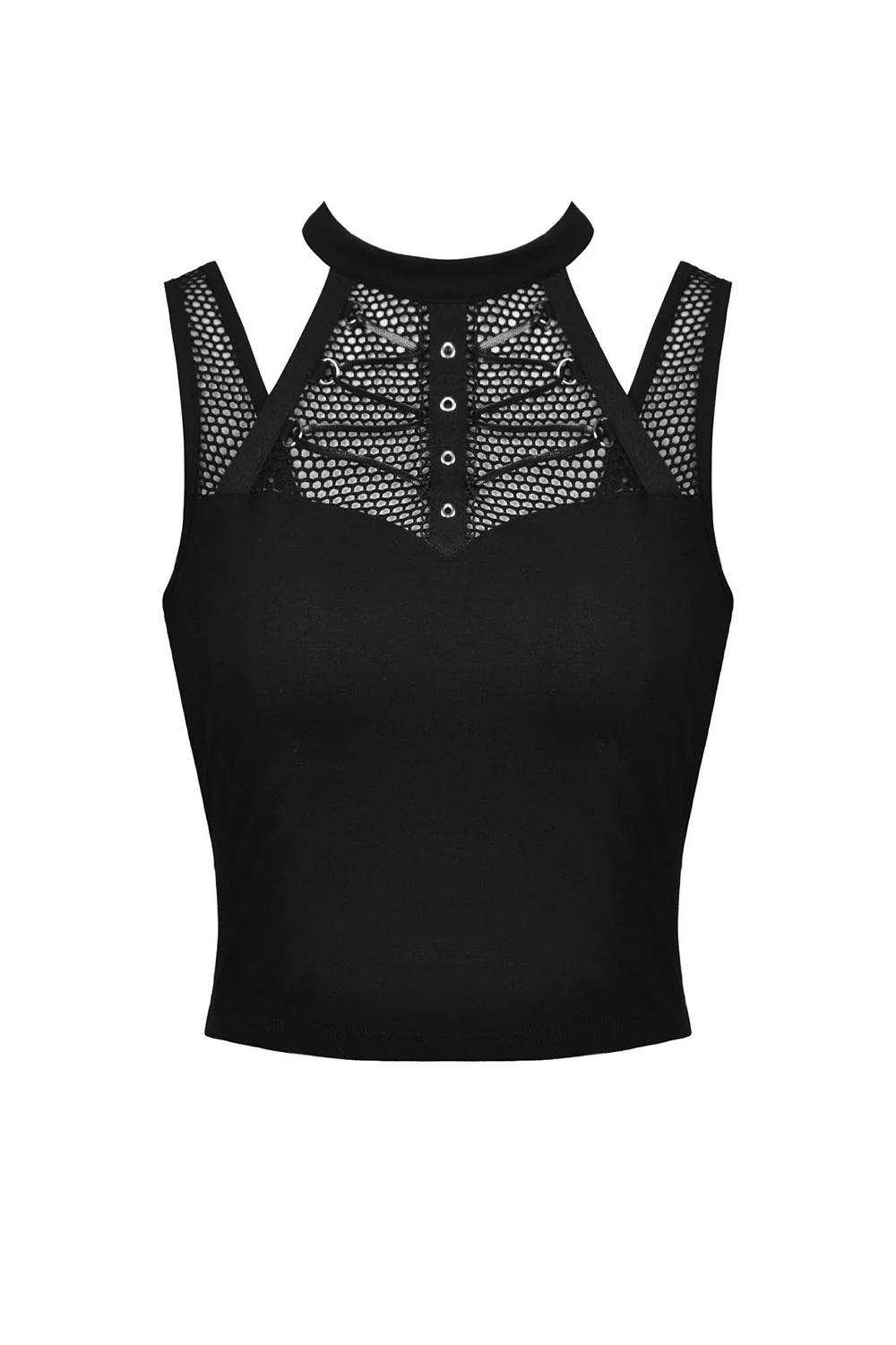 Cotton Fishnet Tank Top - Image 2