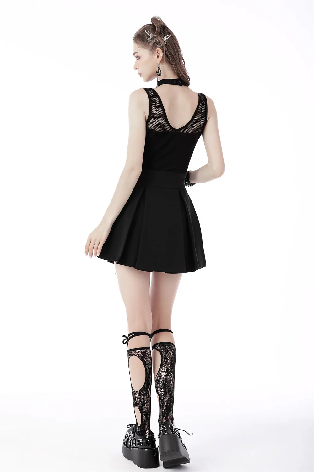 Cotton Fishnet Tank Top - Image 6