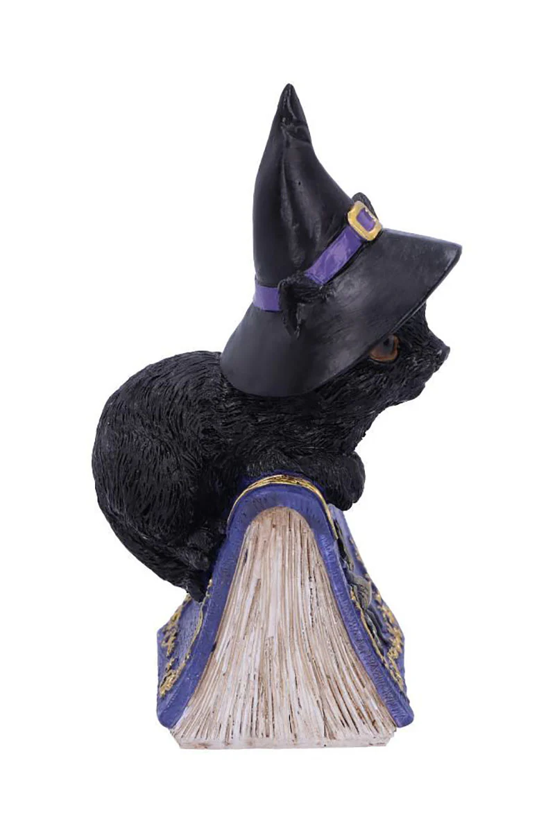 Pocus Black Cat Witch and Spellbook Figurine - Image 3
