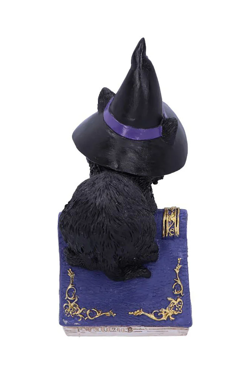 Pocus Black Cat Witch and Spellbook Figurine - Image 4
