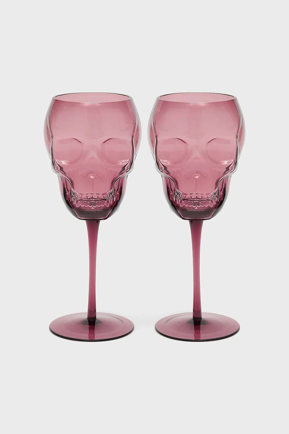 Cranium Wine Glasses [Plum]