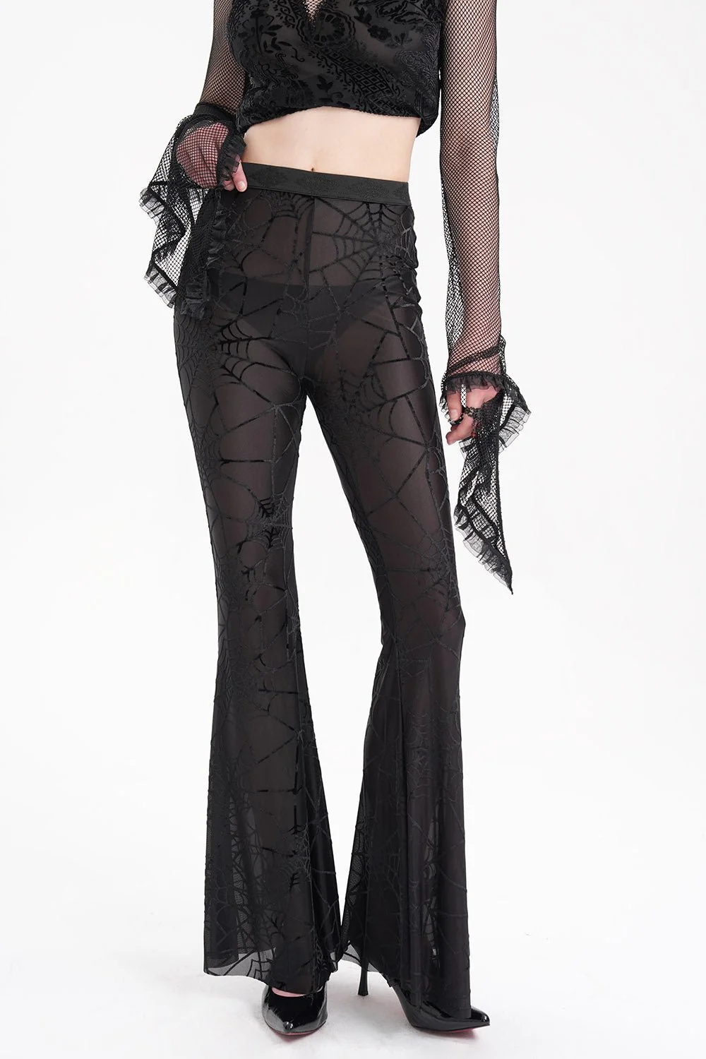 Creepy Crawly Mesh Spiderweb Flares - Image 3