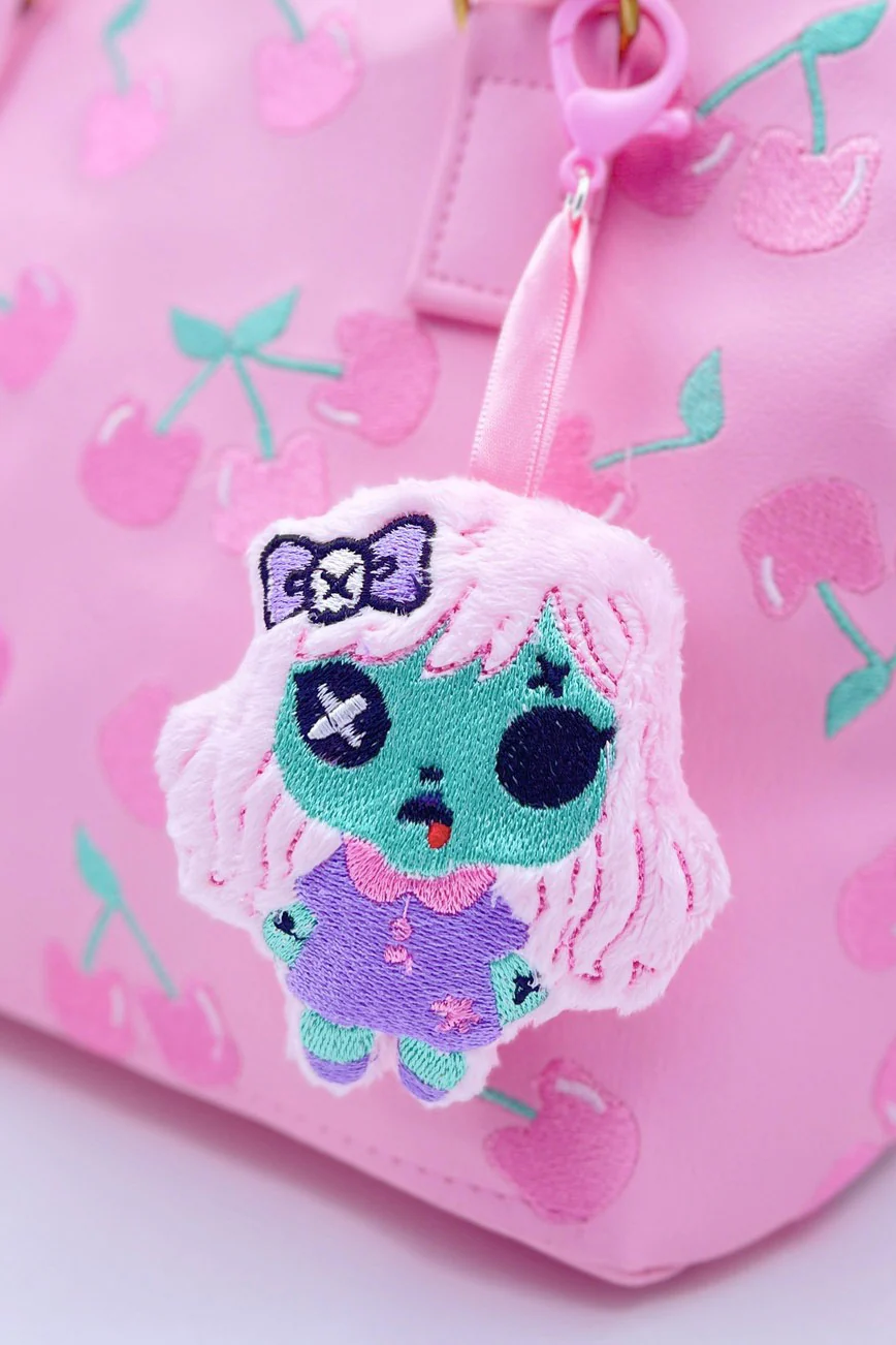 Creepy Cute Kawaii Dead Doll Plush Bag Charm [Pastel Goth] - Image 2