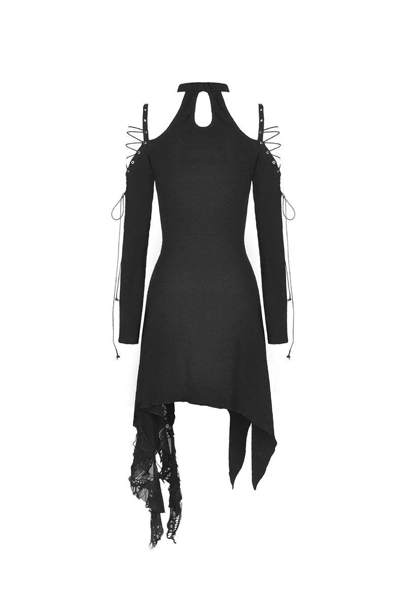 Crescent Moon Witch Distressed Dress - Image 8