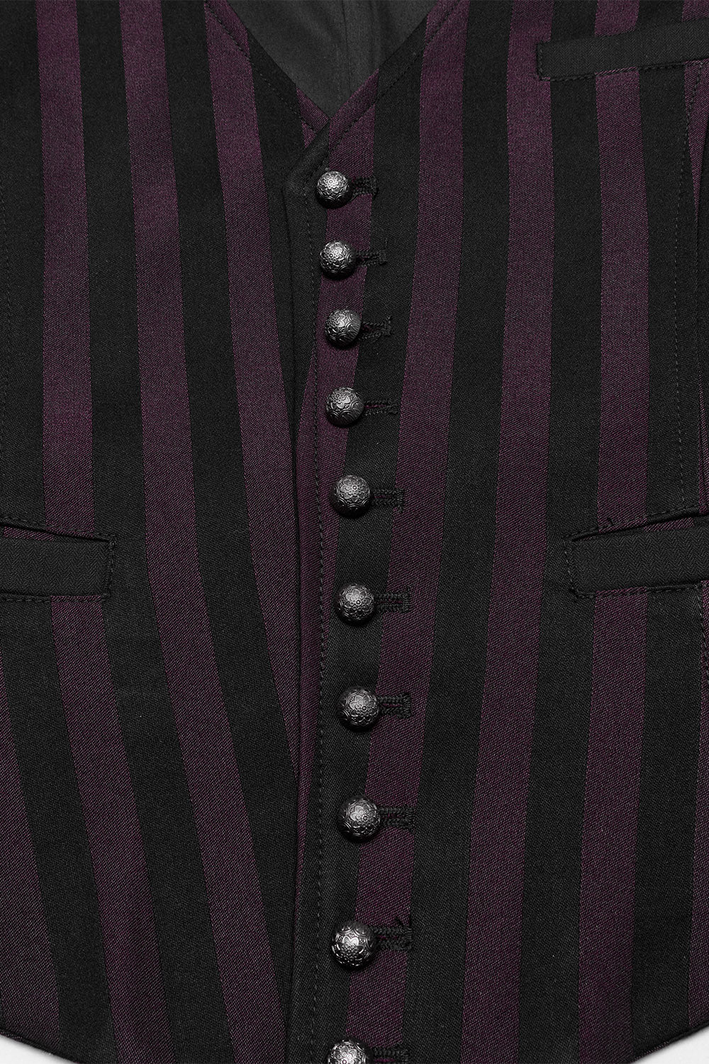 Crimson Manor Striped Waistcoat [Black/Red] - Image 10