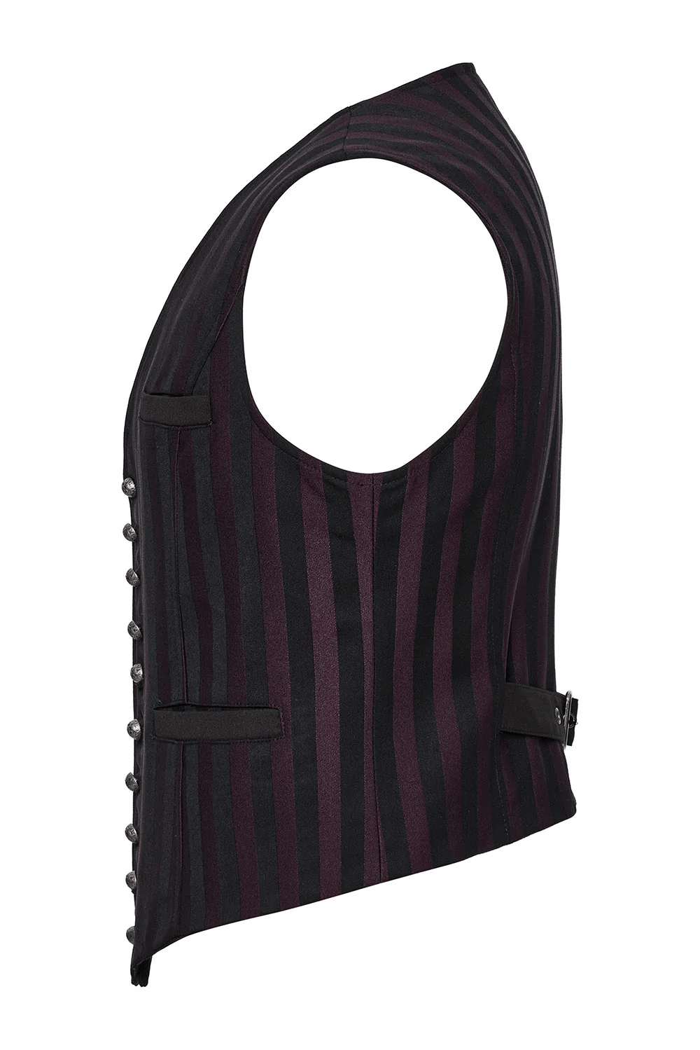 Crimson Manor Striped Waistcoat [Black/Red] - Image 8