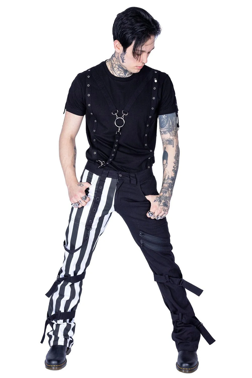 Cronus Pants [BLACK/WHITE] - Image 2