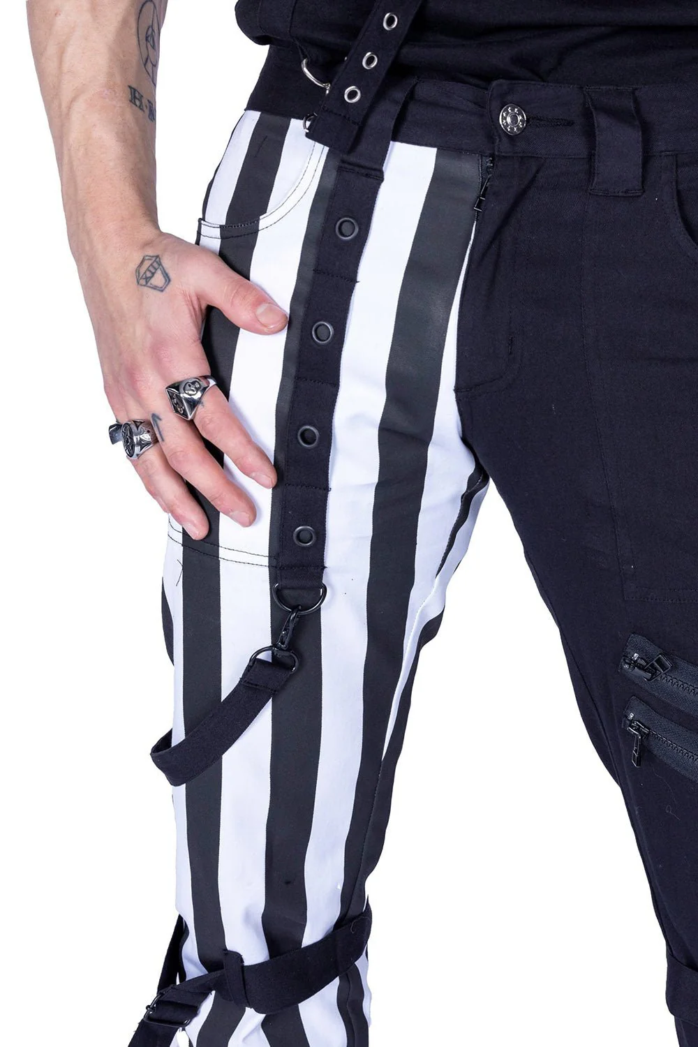 Cronus Pants [BLACK/WHITE] - Image 4