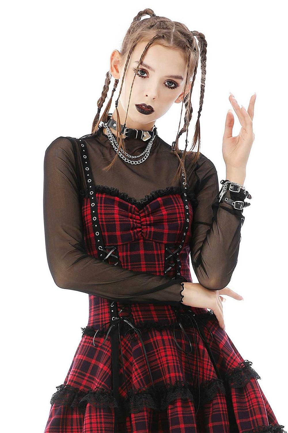 Cross My Heart Mesh Crop Top - Image 3