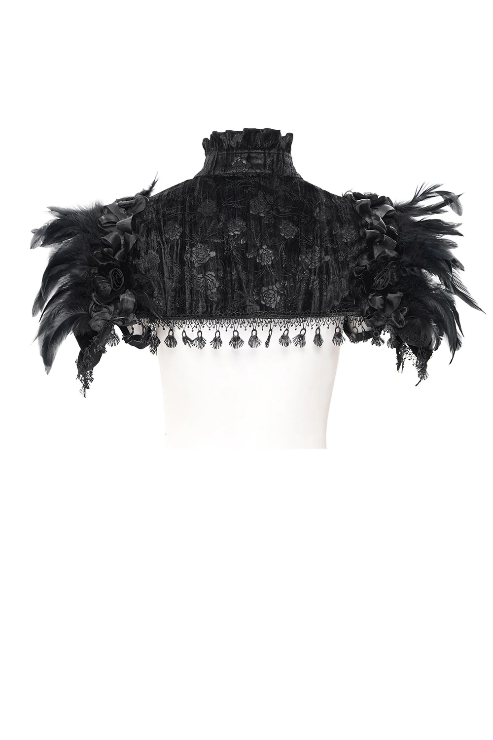 Crow Hollows Feathered Capelet - Image 8