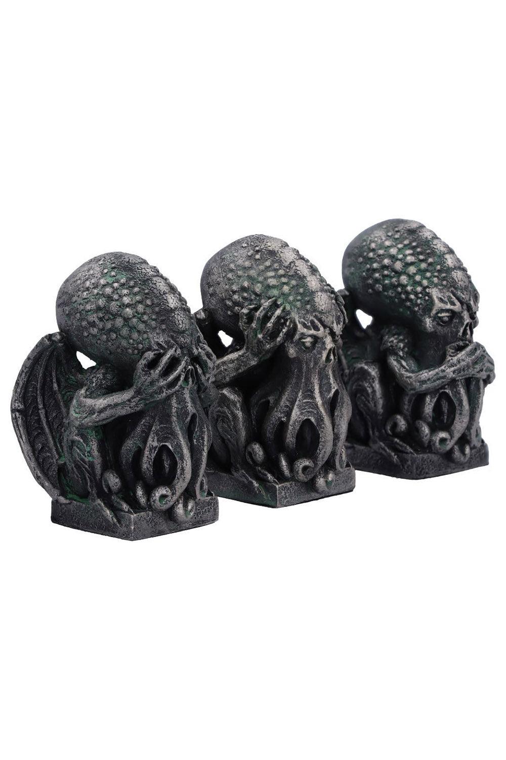 Cthulhu See Hear Speak No Evil Statue Set - Image 4