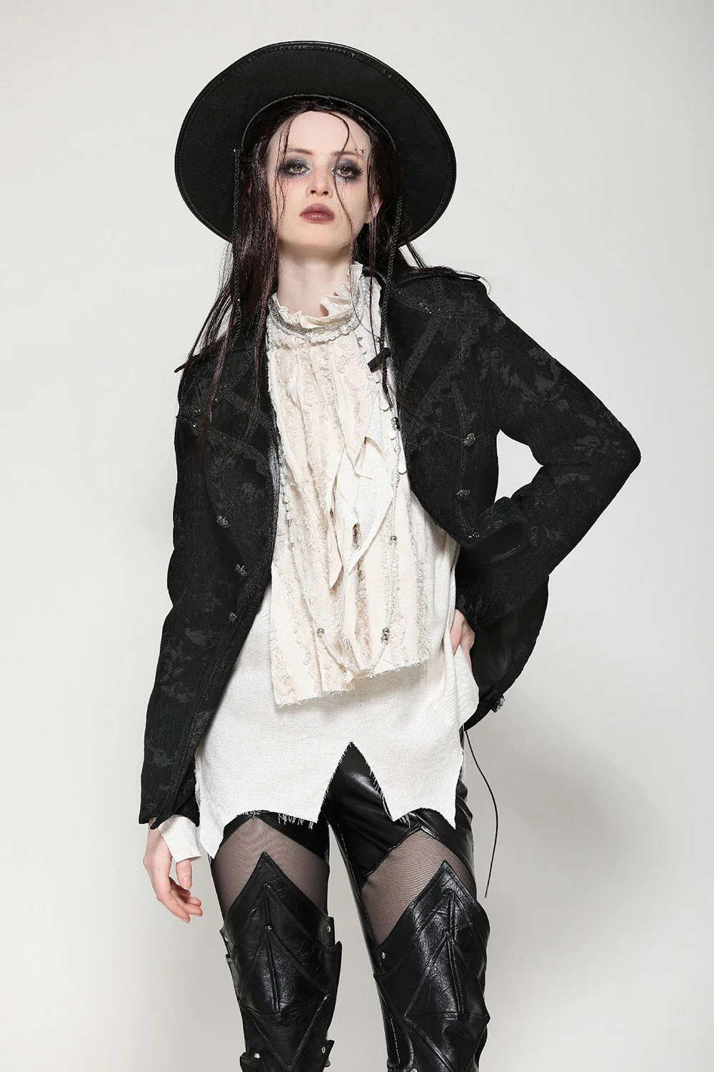 Cursed Waters Pirate Goth Coat - Image 2