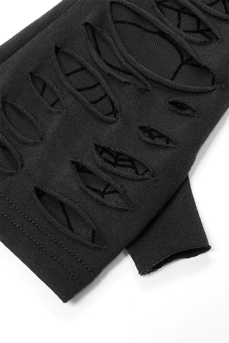 Cut Up Grunge Gloves [BLACK] - Image 5
