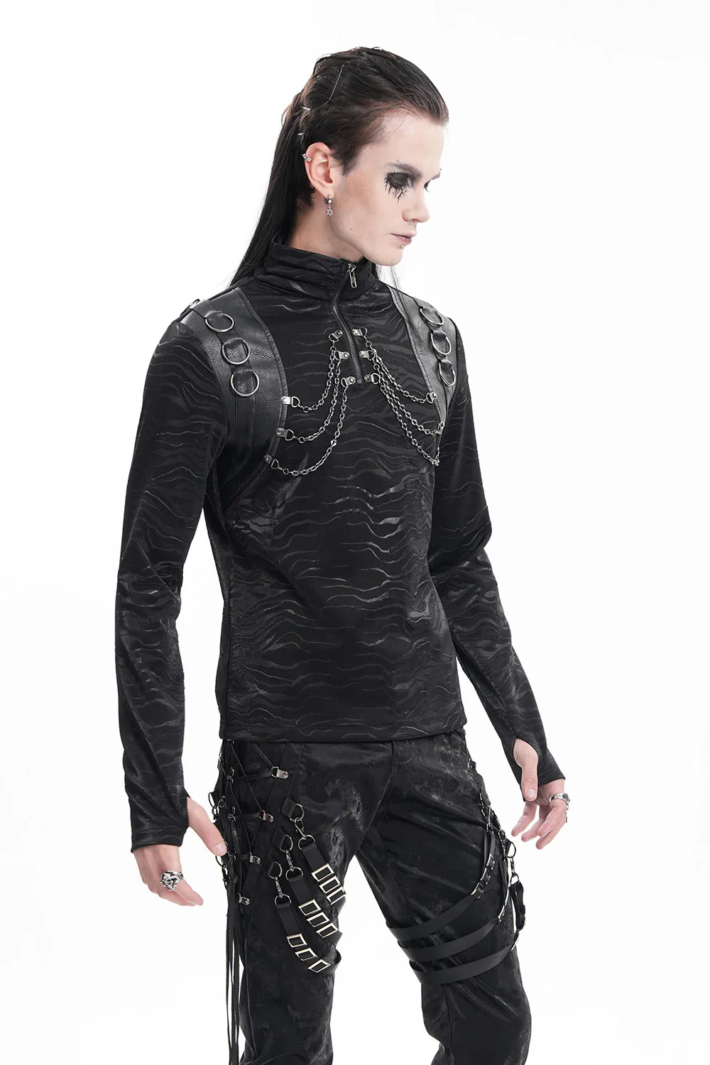 Cyber Punk Turtleneck Top - Image 5