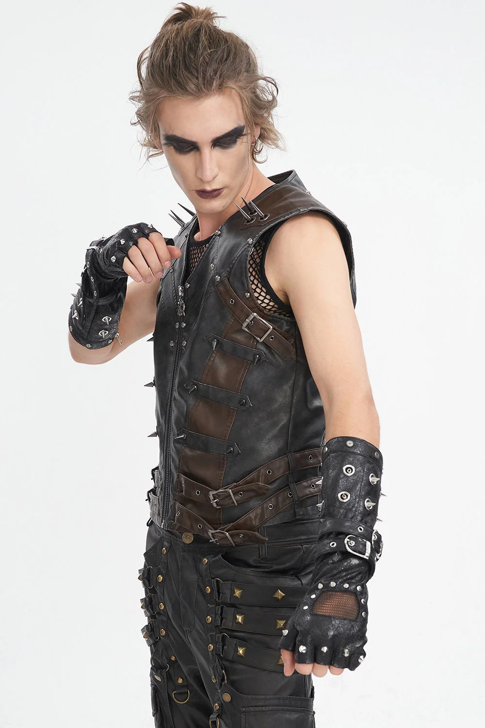 Cyberpunk Spiked Gloves - Image 10