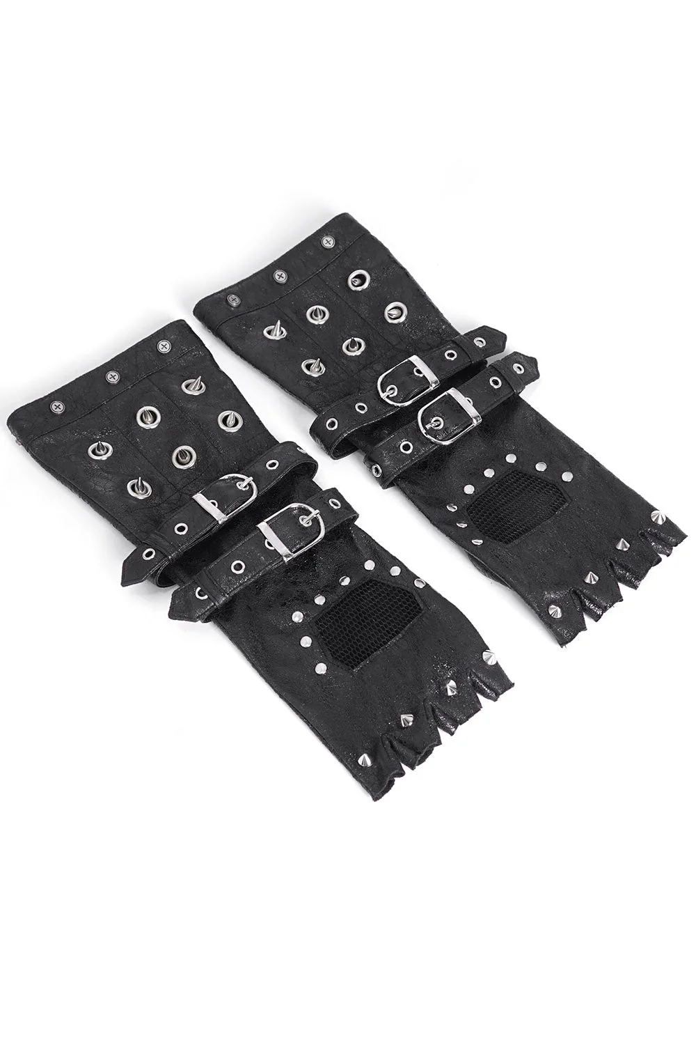 Cyberpunk Spiked Gloves - Image 6