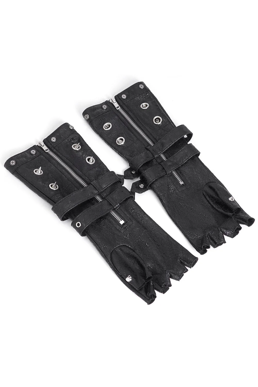 Cyberpunk Spiked Gloves - Image 7
