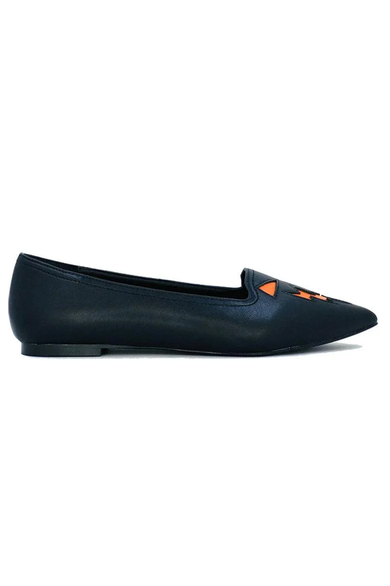 Dagger Jack Flats [Black/Orange] - Image 3