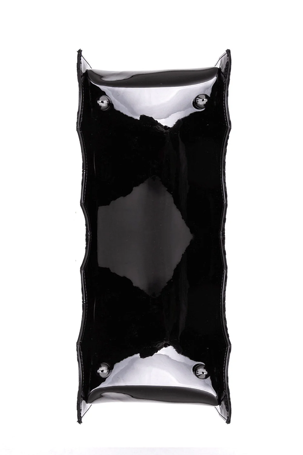 Damask Bat Handbag [Black] - Image 6