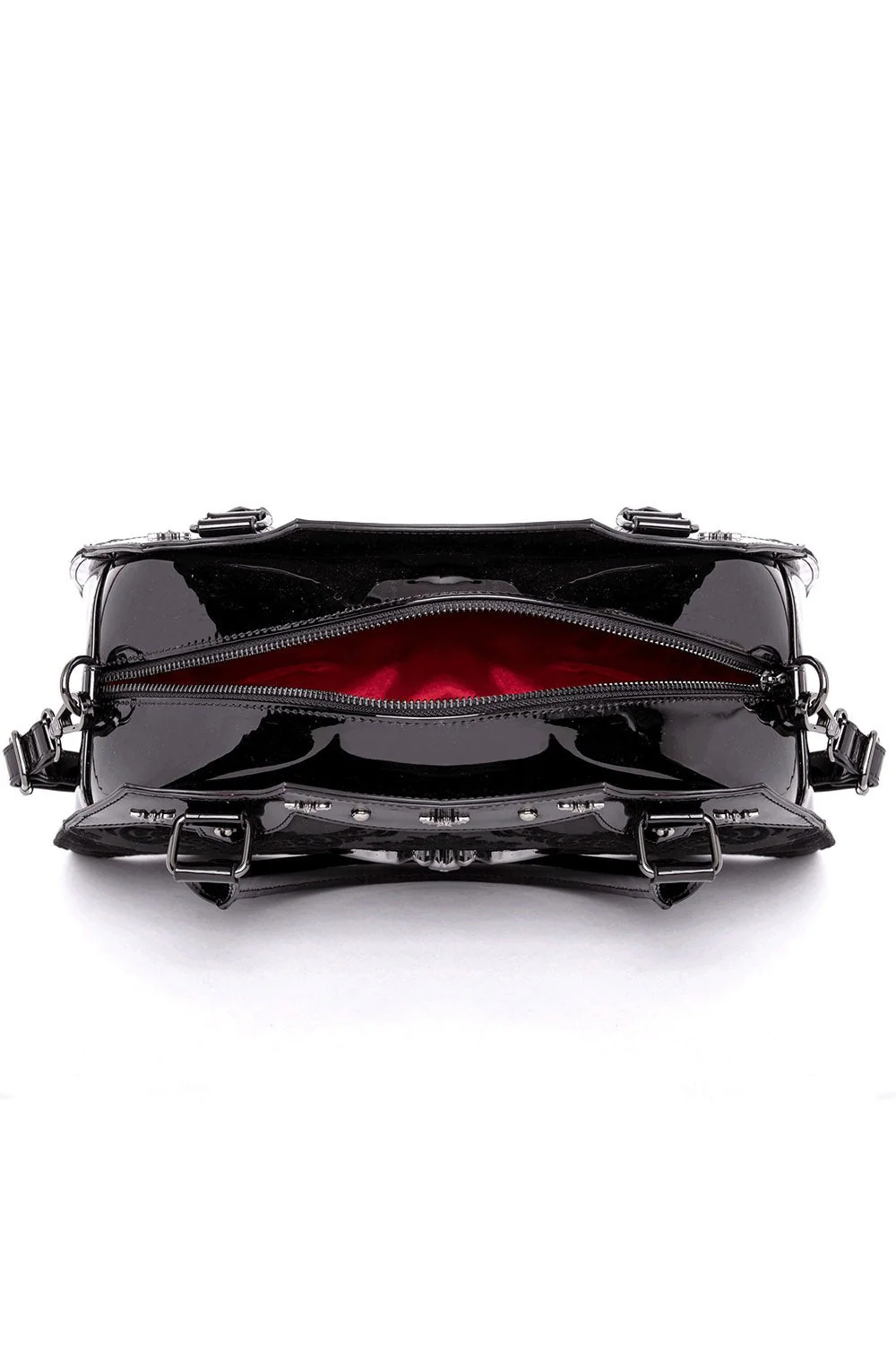 Damask Bat Handbag [RED] - Image 4