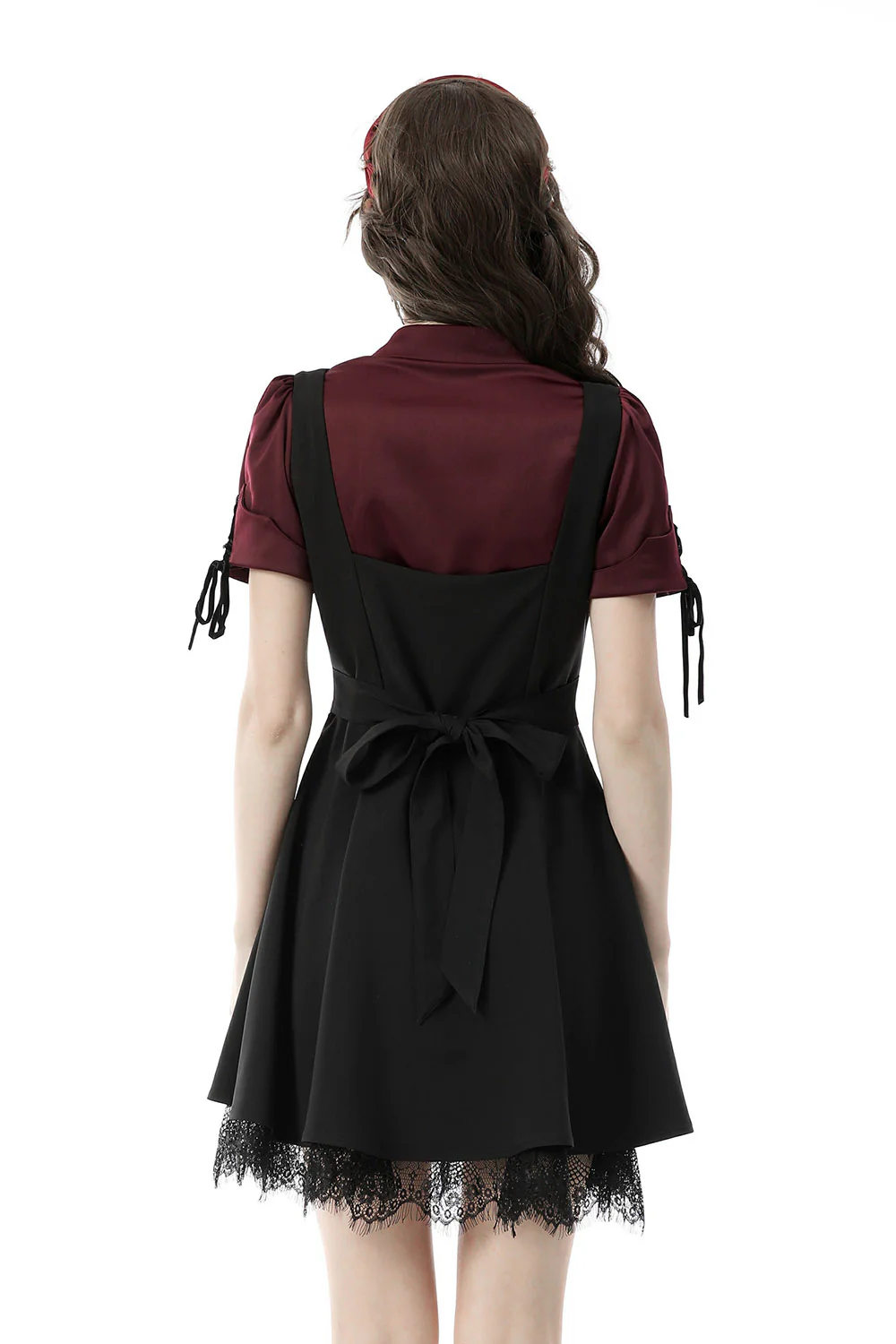 Dark Academia Button-Up Shirt [Wine] - Image 4