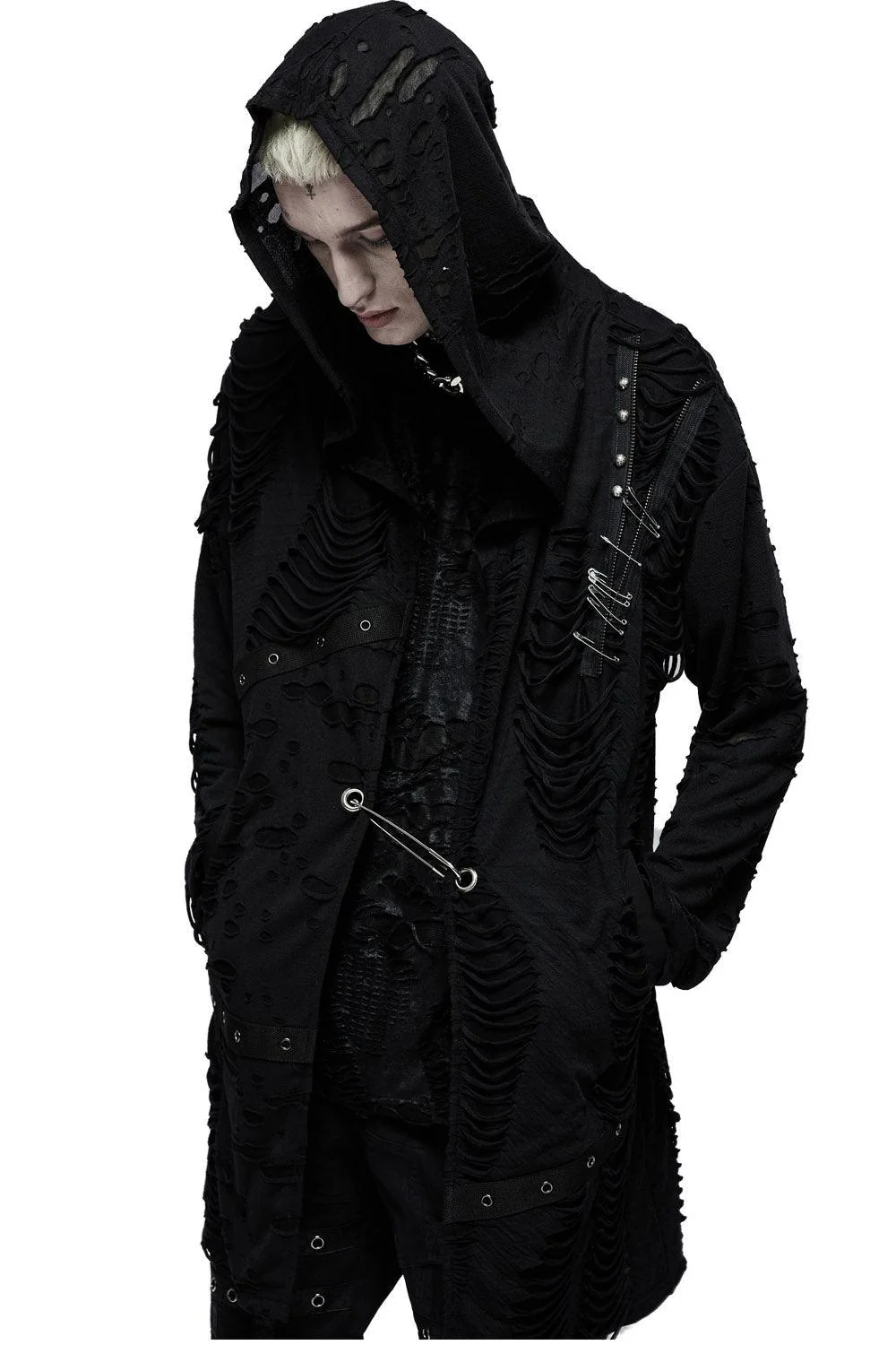 Dark Ages Distressed Cardigan - Image 2