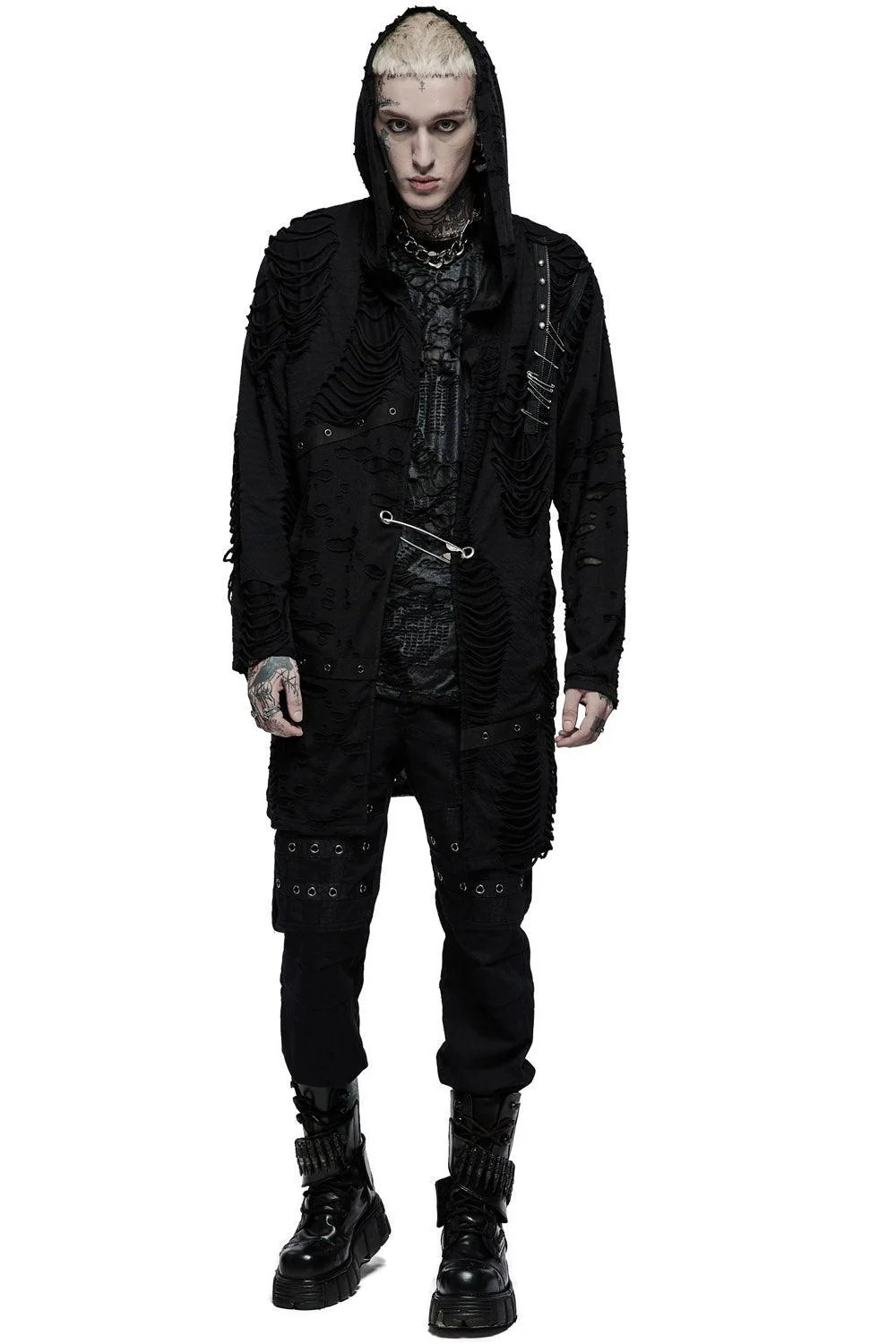Dark Ages Distressed Cardigan - Image 3